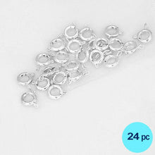 Load image into Gallery viewer, Silver Necklace Spring Ring Clasp Connector
