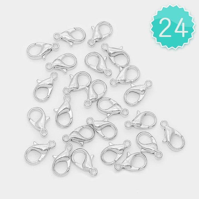 24 PCS - 10 mm Lobster Claw Clasps - Jewelry Store by Erik Rayo