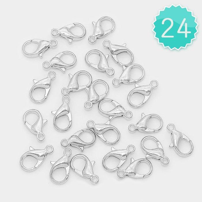 24 PCS - 14 mm Lobster Claw Clasps - Jewelry Store by Erik Rayo