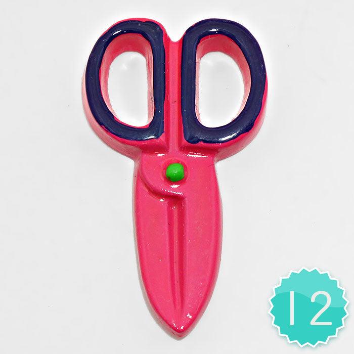 Pink 12 PCS - Scissors Resin Cabochons
