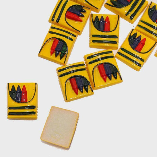 12 PCS - Crayon Resin Cabochons - Jewelry Store by Erik Rayo