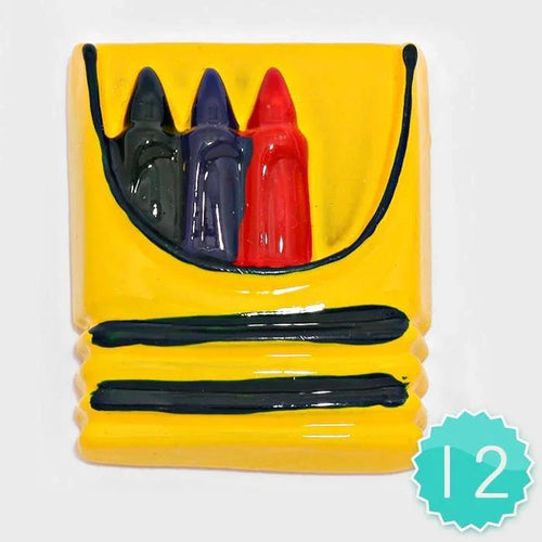 12 PCS - Crayon Resin Cabochons - Jewelry Store by Erik Rayo
