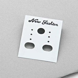 White 100-PCS Fashion Jewelry Hang Tags - Jewelry Store by Erik Rayo