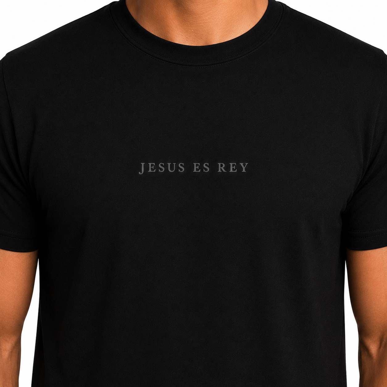 Jesus Es Rey Black Christian Shirt for Men and Women Unisex Sizes S-3XL
