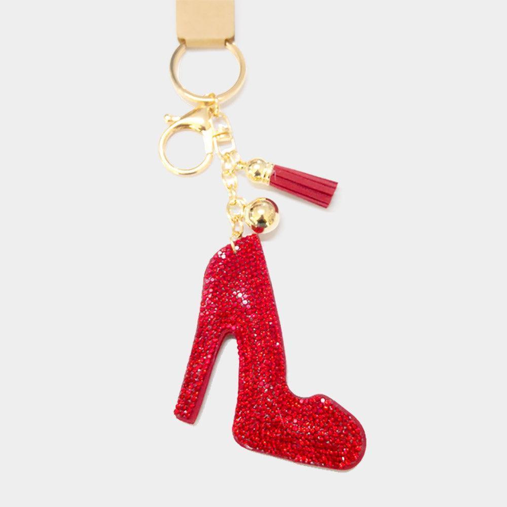 Bling Stiletto Heel Tassel Keychain - Jewelry Store by Erik Rayo