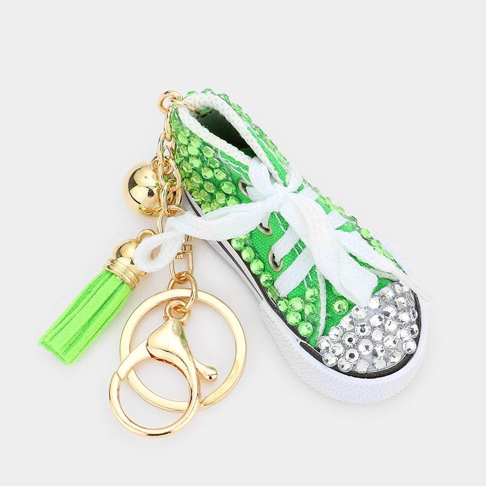 Bling Shoe Tassel Keychain - Jewelry Store by Erik Rayo
