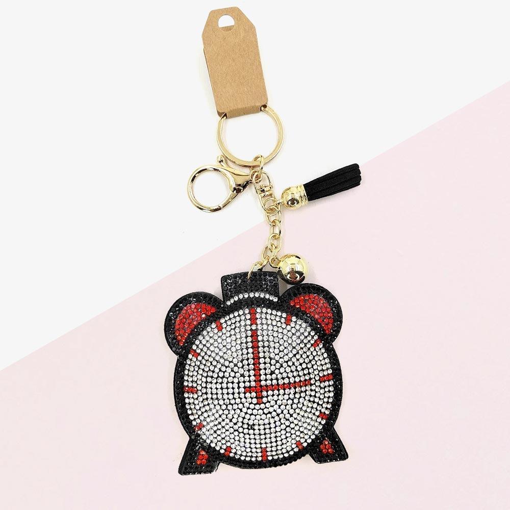 Bling Clock Tassel Keychain - Jewelry Store by Erik Rayo