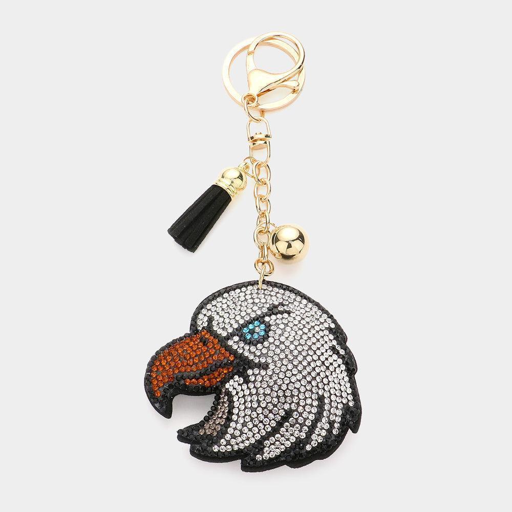 Bling Eagle Tassel Keychain - Jewelry Store by Erik Rayo