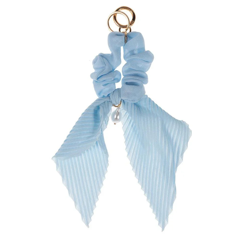 Blue Pearl Pointed Stretch Ribbon Keychain / Bracelet / Scrunchie - Jewelry Store by Erik Rayo