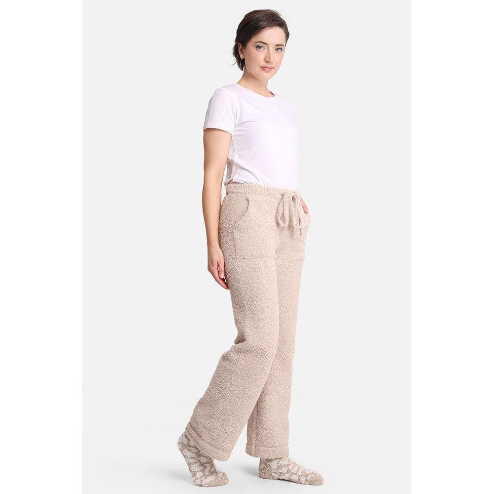 Beige Solid Loungewear Pants - Jewelry Store by Erik Rayo