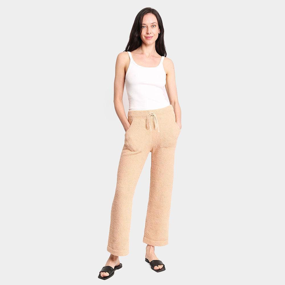 Camel Solid Loungewear Pants - Jewelry Store by Erik Rayo