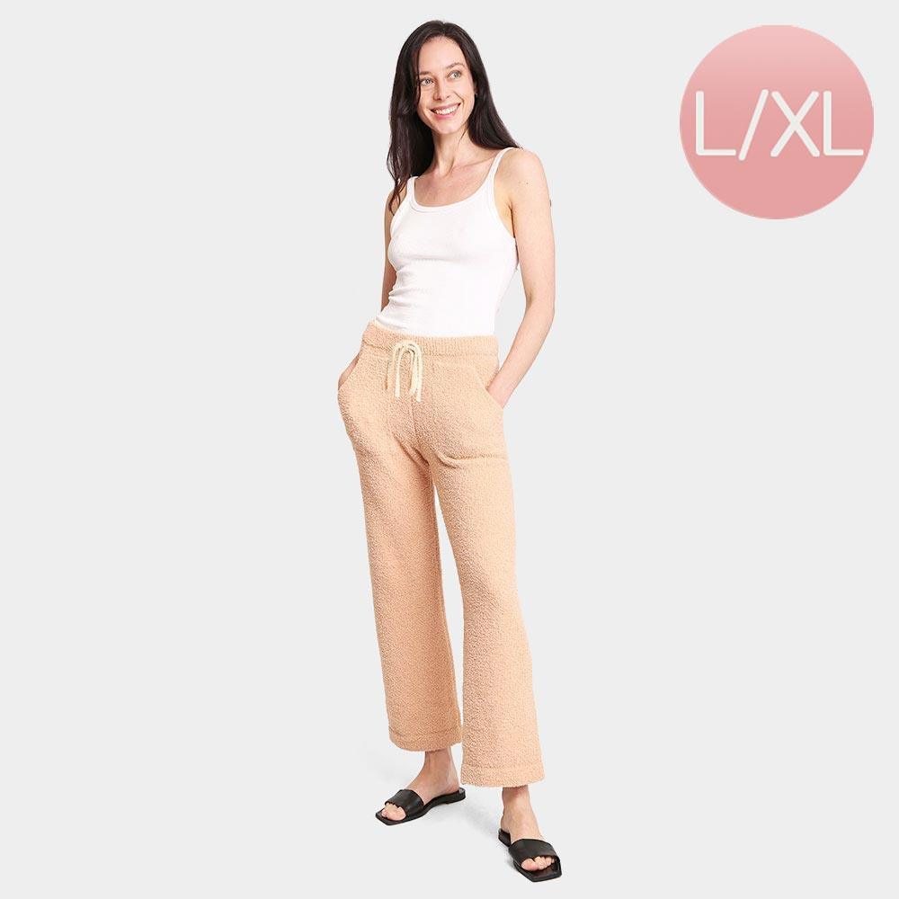 Camel Solid Loungewear Pants - Jewelry Store by Erik Rayo