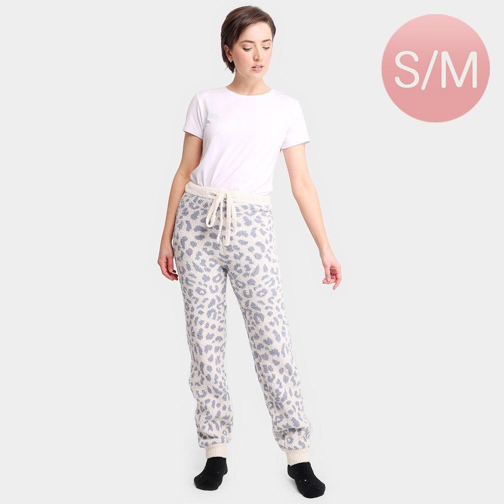 Blue Leopard Patterned Soft Loungewear Pants - Jewelry Store by Erik Rayo