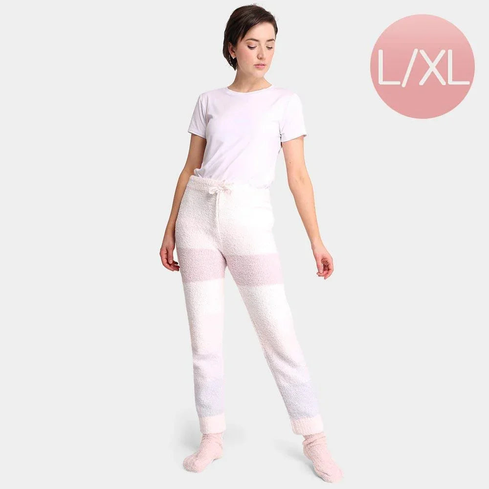 Pink Color Block Soft Loungewear Pants - Jewelry Store by Erik Rayo