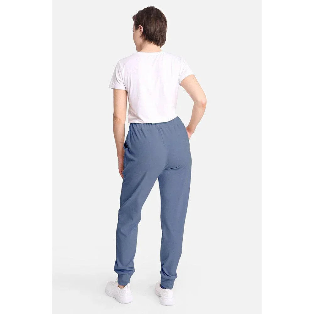 Blue Solid Front Pockets Loungewear Drawstring Jogger Pants - Jewelry Store by Erik Rayo