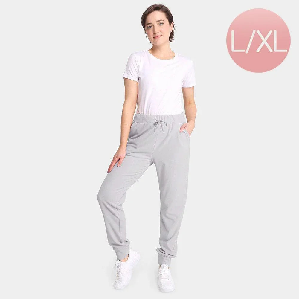 Gray Solid Front Pockets Loungewear Drawstring Jogger Pants - Jewelry Store by Erik Rayo