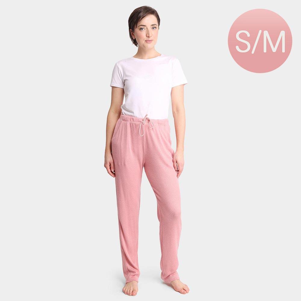 Pink Solid Loungewear Pants