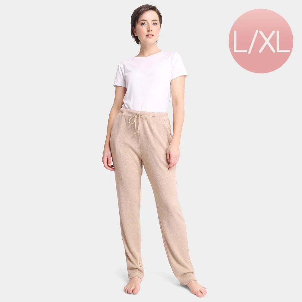 Tan Solid Loungewear Pants - Jewelry Store by Erik Rayo