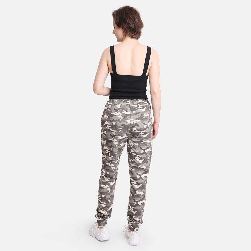 Green Camouflage Patterned Loungewear Pants - Jewelry Store by Erik Rayo