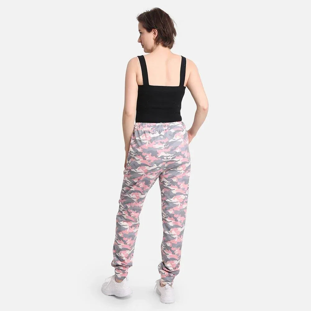 Pink Camouflage Patterned Loungewear Pants - Jewelry Store by Erik Rayo