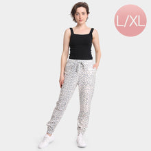 Load image into Gallery viewer, Gray Leopard Patterned Loungewear Pants
