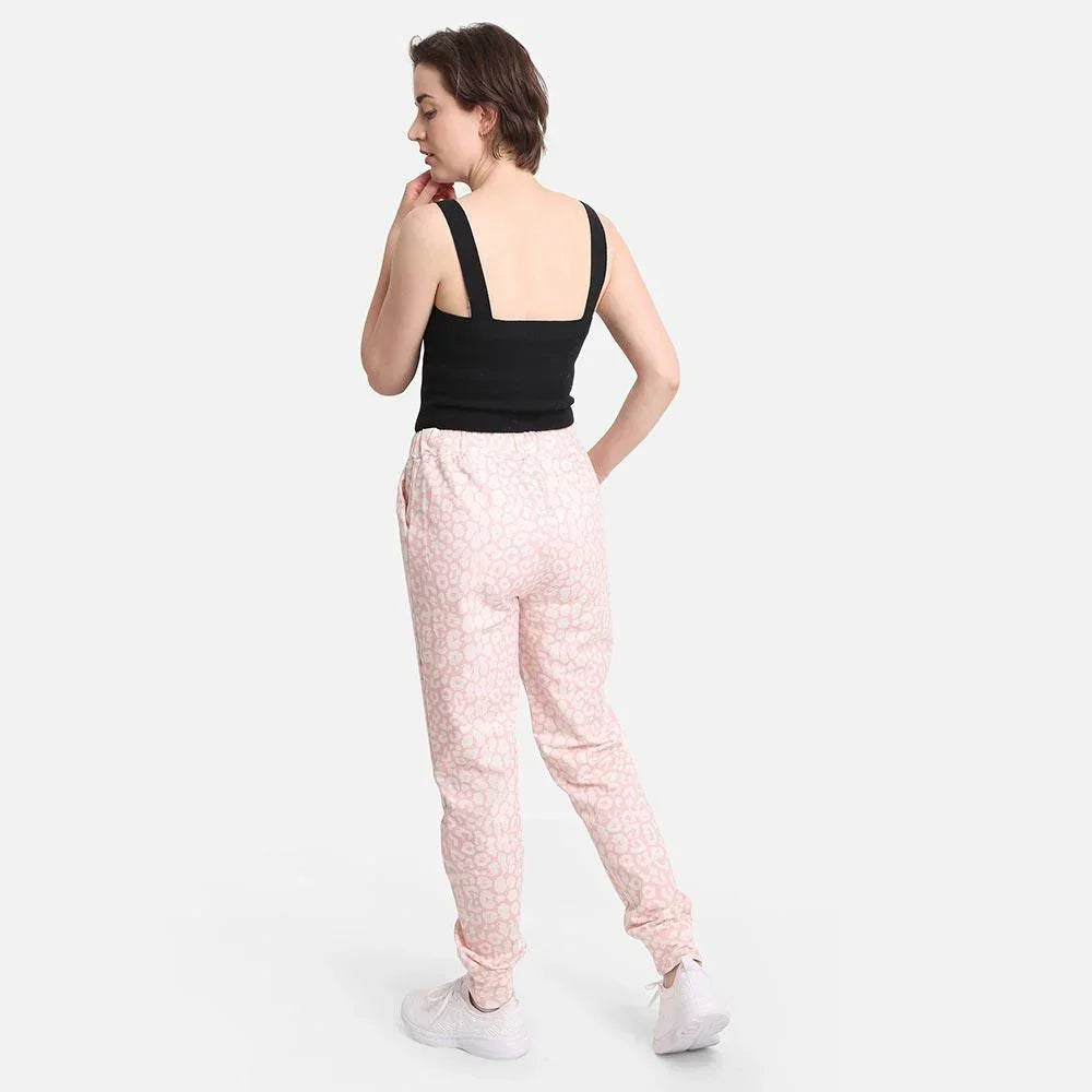 Pink Leopard Patterned Loungewear Pants - Jewelry Store by Erik Rayo