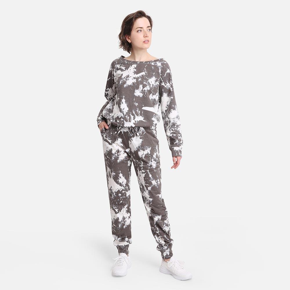 Black Tie Dye Loungewear Pants - Jewelry Store by Erik Rayo