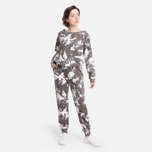 Load image into Gallery viewer, Black Tie Dye Loungewear Pants
