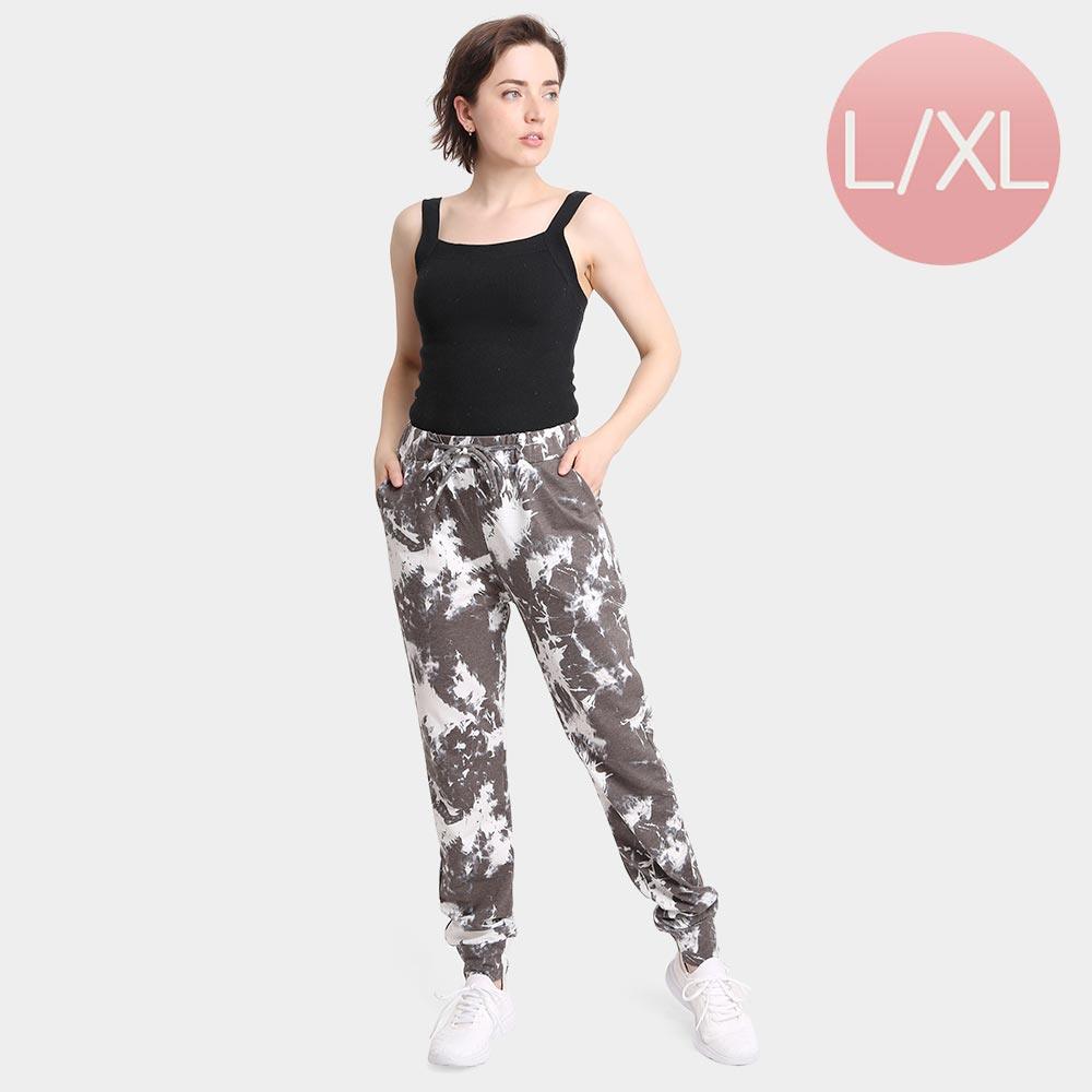 Black Tie Dye Loungewear Pants