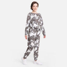 Load image into Gallery viewer, Black Tie Dye Loungewear Pants
