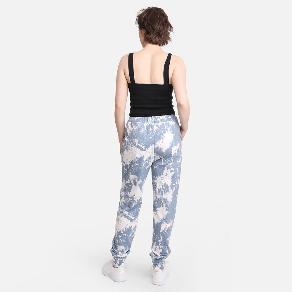 Blue Tie Dye Loungewear Pants - Jewelry Store by Erik Rayo