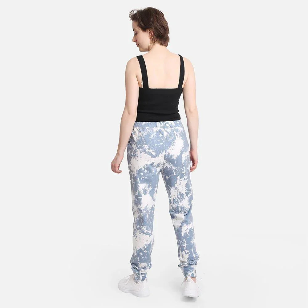 Blue Tie Dye Loungewear Pants - Jewelry Store by Erik Rayo