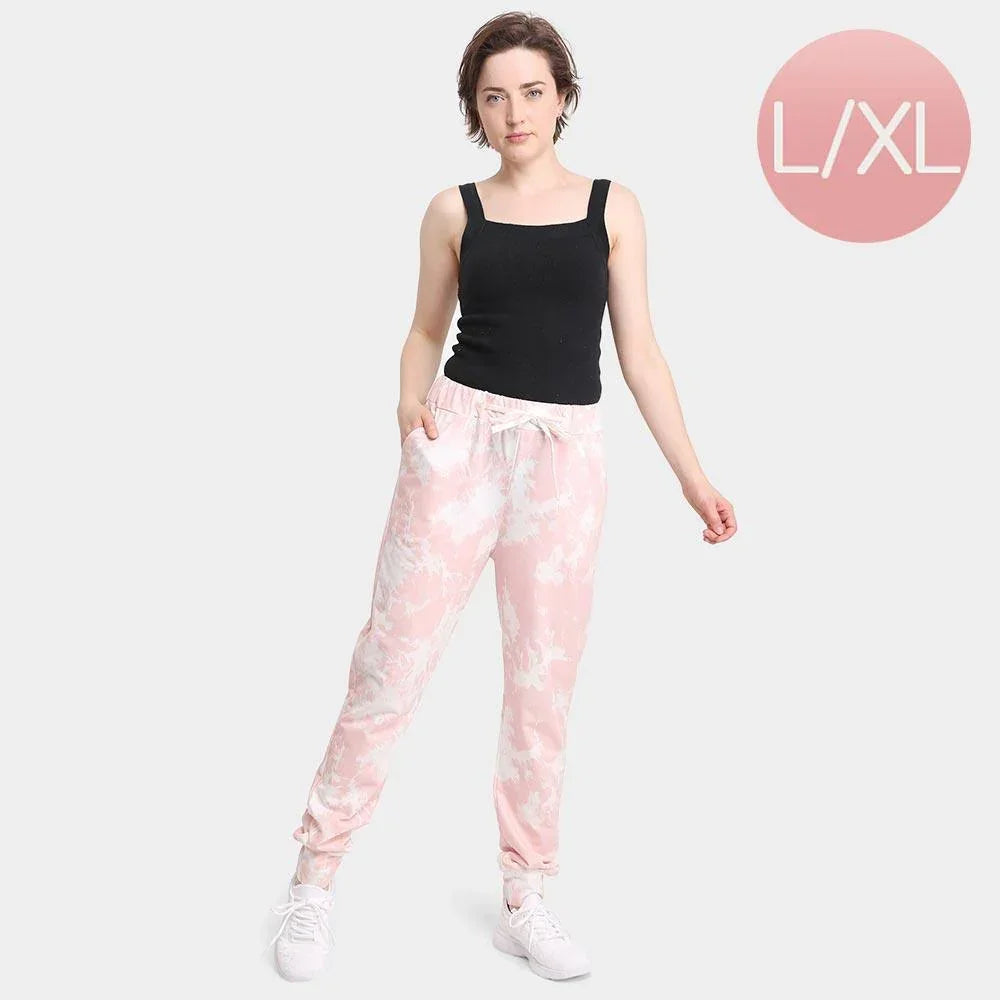 Pink Tie Dye Loungewear Pants - Jewelry Store by Erik Rayo
