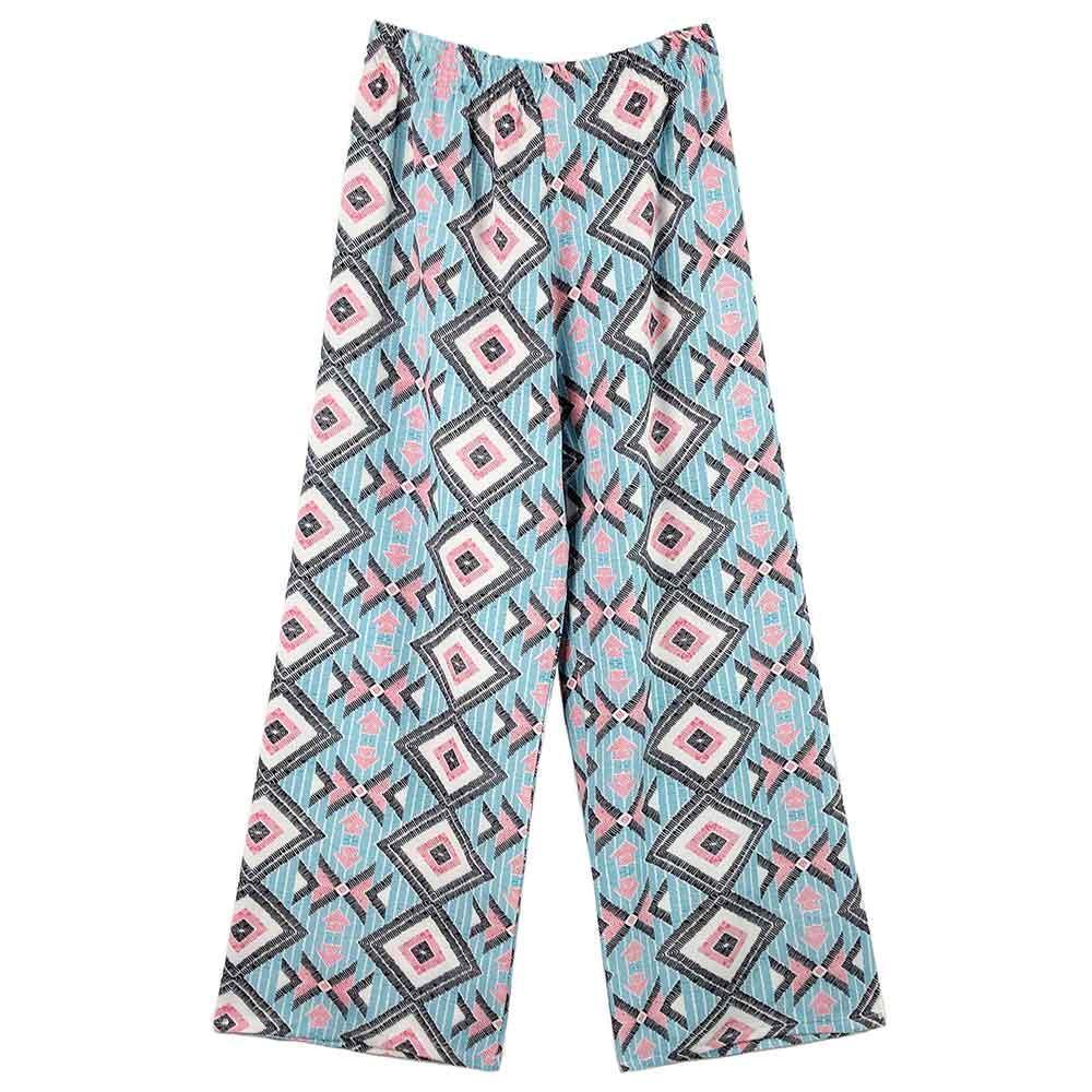 Blue Geometric Print Pants - Jewelry Store by Erik Rayo