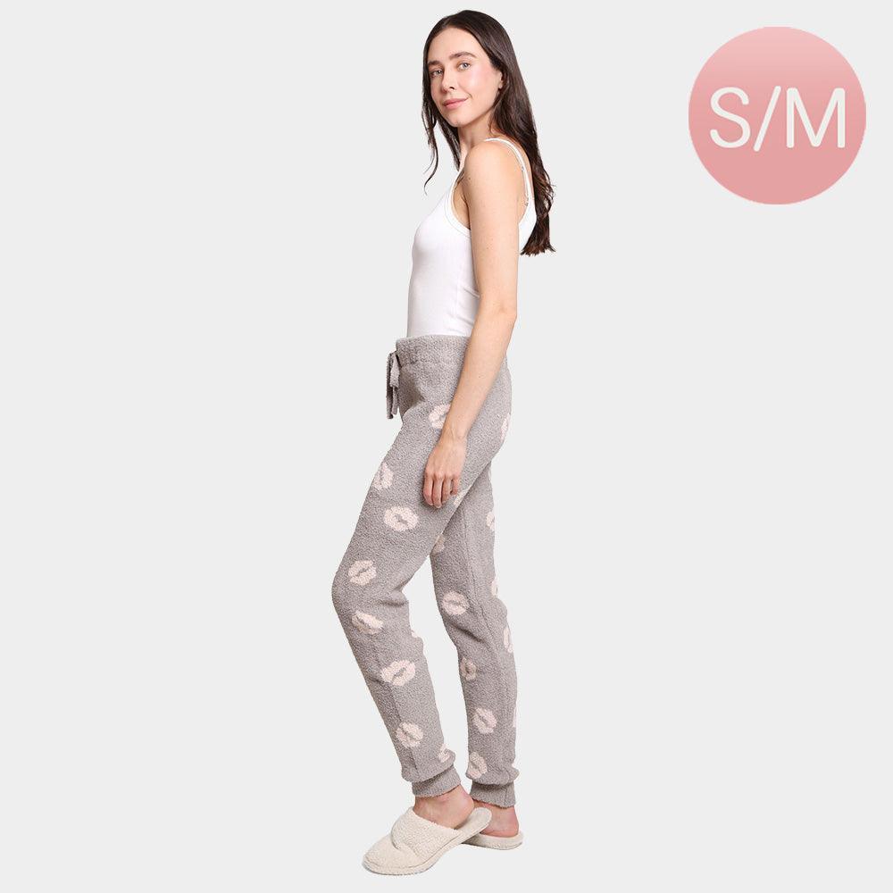 Gray Lips Patterned Soft Loungewear Pants - Jewelry Store by Erik Rayo