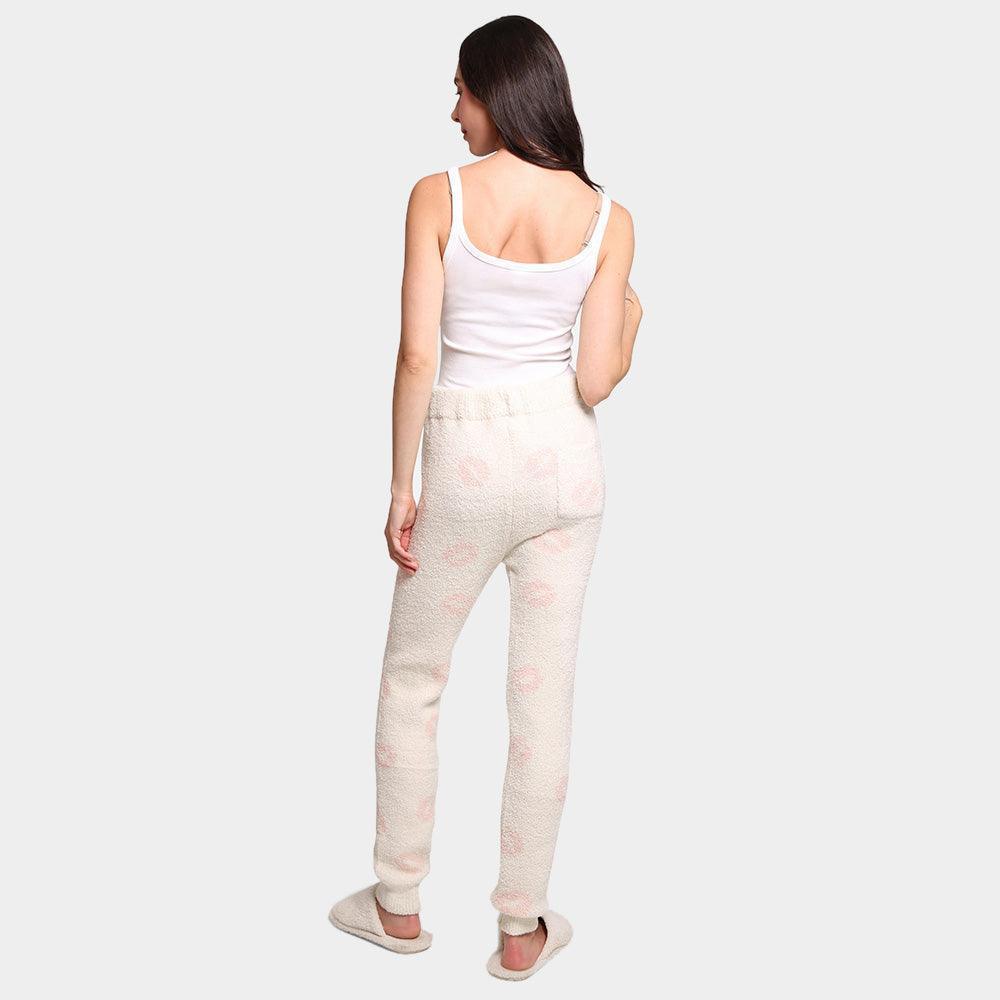 Ivory Lips Patterned Soft Loungewear Pants - Jewelry Store by Erik Rayo