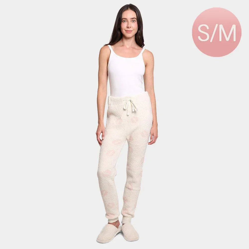 Ivory Lips Patterned Soft Loungewear Pants - Jewelry Store by Erik Rayo