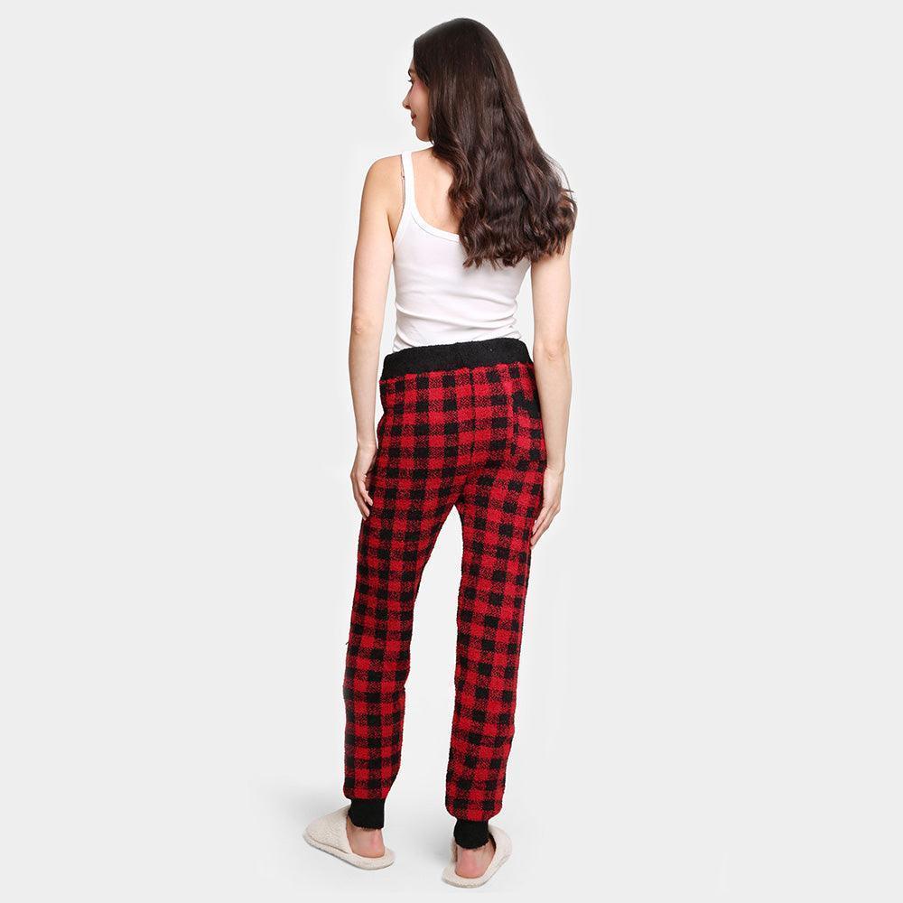 Red Buffalo Check with String Soft Loungewear Pants - Jewelry Store by Erik Rayo