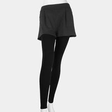 Load image into Gallery viewer, Black Short Layered Ankle Heavy Leggings
