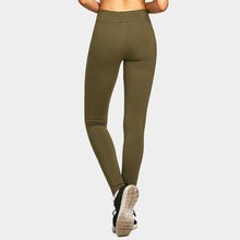 Load image into Gallery viewer, Olive Green Ladies Cotton Leggings
