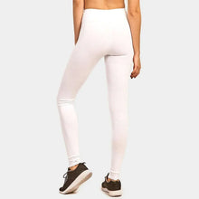 Load image into Gallery viewer, White Ladies Cotton Leggings
