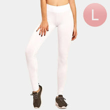Load image into Gallery viewer, White Ladies Cotton Leggings
