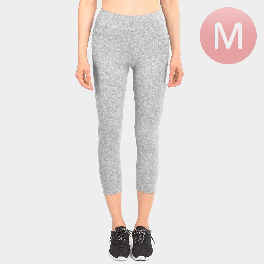 Gray Ladies Capri Leggings