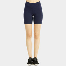 Load image into Gallery viewer, Navy Ladies High Waisted 15 Inch Outseam Shorts Leggings
