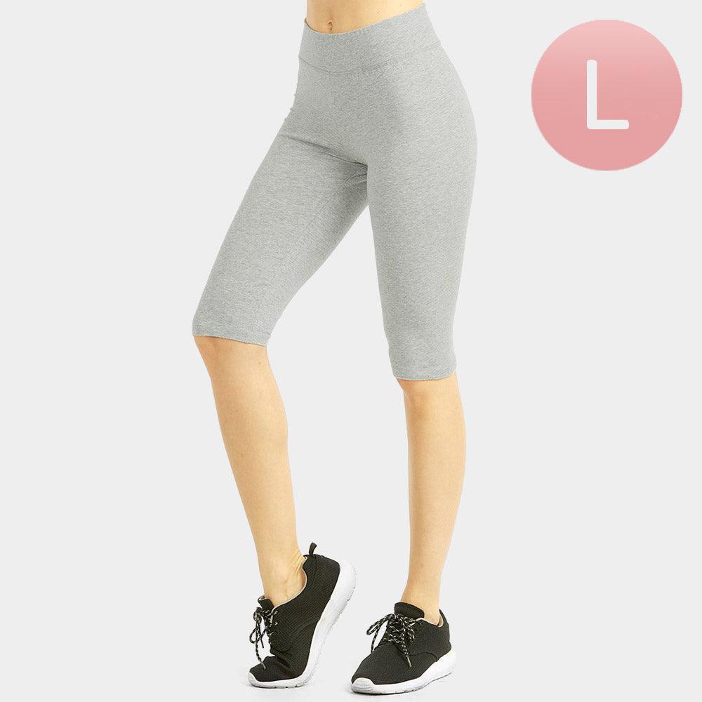 Gray Ladies Shorts Leggings