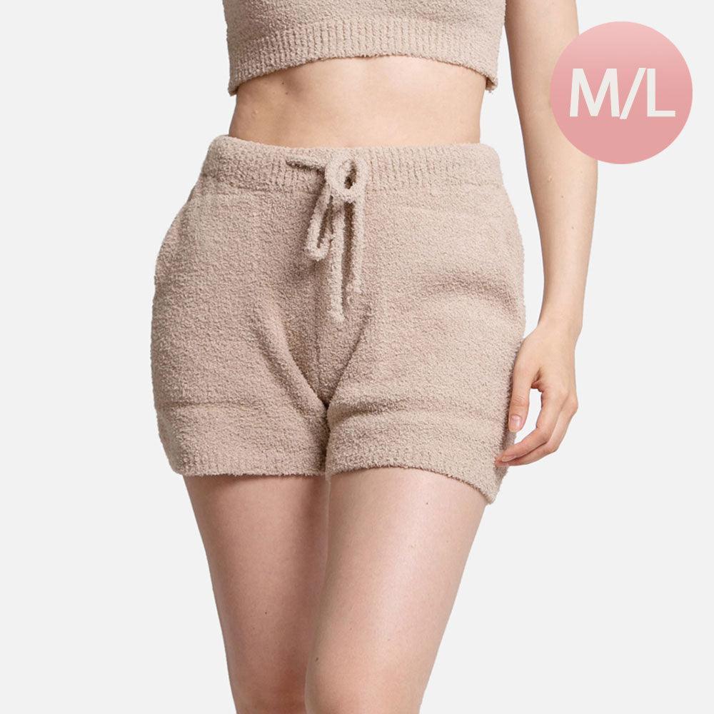 Beige Solid Side Pockets String Shorts - Jewelry Store by Erik Rayo