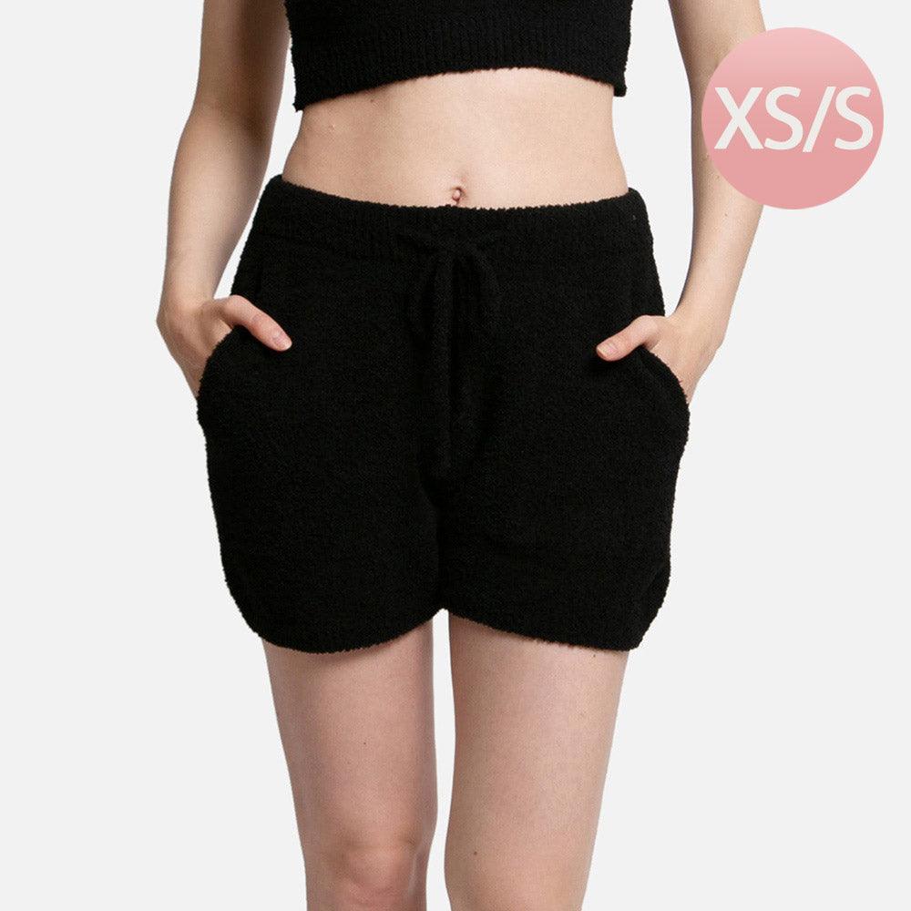 Black Solid Side Pockets String Shorts - Jewelry Store by Erik Rayo