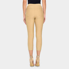 Load image into Gallery viewer, Khaki Solid Capri Ponte Pants
