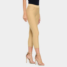 Load image into Gallery viewer, Khaki Solid Capri Ponte Pants
