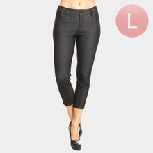 Load image into Gallery viewer, Black Classic Solid Skinny Jeggings
